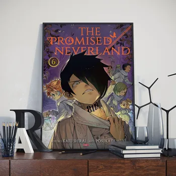 Japonijos Mielas Anime Pažadėjo Neverland Tapybos Meno Dekoro Nuotraukos Kokybės Drobė Plakatas Namų Dekoro Vaikų Kambario Sienų Dekoras A954