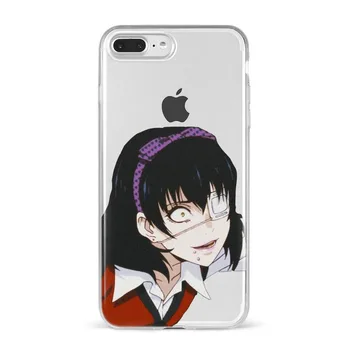 Japonų Anime Kakegurui Jabami Yumeko TPU Minkštas Silikoninis Telefono dėklas Skirtas iPhone XS 6 7 8 Plus SE 11 12 Mini Pro Max Fundas Coque