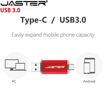 JASTER 2019 Karšto Naujas C Tipo 3.1 Uosto OTG USB 3.0 Atminties flash stick Sumsung S8 Plius C Tipo telefonus.(Virš 10 vnt nemokama logo)