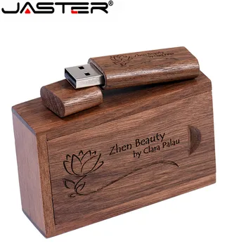 JASTER Mediniai bambuko + Medžio dėžutė, USB 