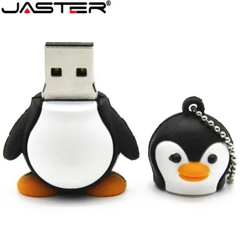 JASTER Originali animacinių filmų pingvinas USB Flash Drive, U Disko USB Creativo Pendrive 4gb 8gb 16gb 32gb 64gb Memory Stick Realias galimybes