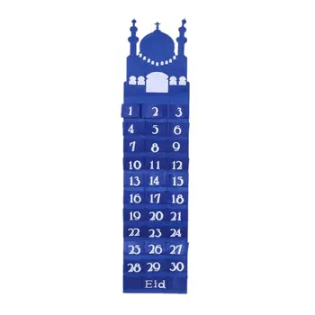 Jaučiausi Ramadanas Eid Mubarakas Sienos Kabo Sunumeruoti Atgalinės atskaitos Kalendoriaus 30 Erdvių Namų Dekoro G8TB