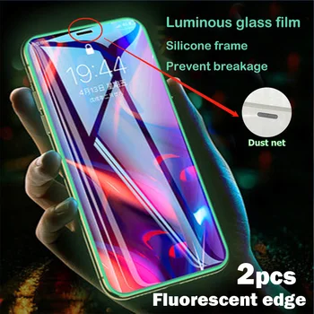 JAVY 2vnt Šviesos Grūdintas Stiklas iPhone 12 11 mini PRO Max Kelią peeping Ekrano apsaugos iPhone12 Pilnas draudimas
