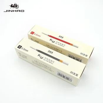 Jinhao 992 598 555 Gelio Rašikliai Papildymo 20/Pak Juoda Mėlyna Raudona Rašalo Gelio Roller Pen Rašalo 0,5 mm 0,7 mm Papildymo tinta para pluma