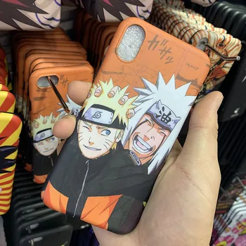 Jiraiya Gama Sennin Atveju iPhone, 12 mini 11 7 8 plus X XR XS Max telefono atvejais Naujausias Japonijos Anime Naruto minkštas galinį dangtelį Coque