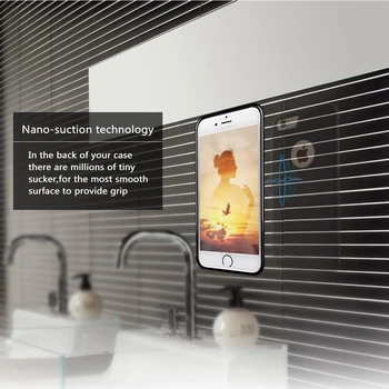 JONSNOW Anti Gravity Telefono dėklas skirtas iPhone 6S Plius 6 7 8 X X X X X XR XS Max Minkštos TPU Rėmo Stebuklinga Nano Siurbimo Padengti Adsorbuotos Atvejais