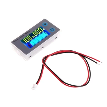 JS-C33 10-100V Universalus LCD Automobilinis Švino Rūgšties Ličio Baterijos Talpos Indikatorius Digital Voltmeter Įtampos Testeris Stebėti
