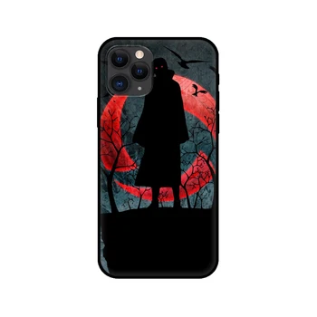 Juoda tpu case for iphone 5 5s se 6 6s 7 8 plus x 10 padengti iphone XR XS 11 pro MAX atveju Anime Naruto Itachi