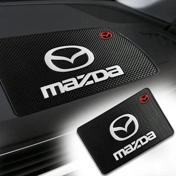 Juodos Spalvos Automobilį Ženklelis Anti-Slip Mat Telefono Turėtojas Non-Slip Pad Mat už Mazdas 5 6 323 626 RX8 7 MX3 MX5 Atenza Axela Automobilių Stilius