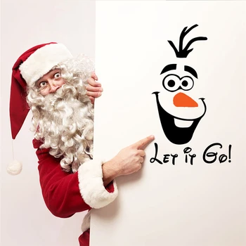 Juokinga Disney Sniego Olaf Let It Go Sienų Lipdukai Vaikams Kambariai Namų Dekoro 