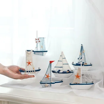 Jūrų Laivybos asmenybės Burlaivis Režimas Kambario Dekoro Figūrėlės Miniatiūros Viduržemio jūros regiono Stiliaus Laivų Medienos Pasakų Sodas Šalies Namų