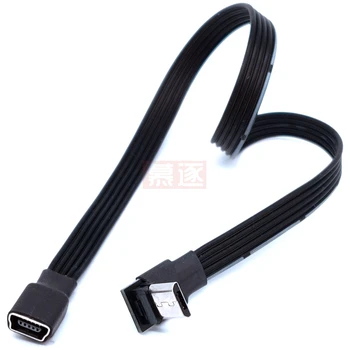 Kabelio 90 Laipsnių 90 Laipsnių Micro Male USB Į Mini USB Female Adapteris Keitiklis Duomenų Kabelių Linijos