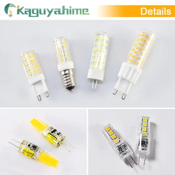 Kaguyahime LED, COB G4, G9 E14 šviesos srautą galima reguliuoti Lempos Lemputė AC/DC 12V 3w 5w 6W 220V LED G4, G9 Lemputę už liustra pakeisti halogeninės Lempos