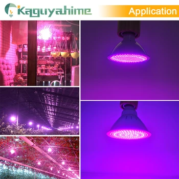 Kaguyahime LED Grow Light E27 Lampada LED Grow Lempa Visą Spektrą 4W 30W 50W 80W Patalpų Augalų Lempos IR UV Žydėjimo Hydroponics