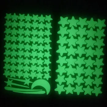 KAKUDER 3D Žvaigždės Švyti Tamsoje Sienų Lipdukai Šviesos Liuminescencinės Sienų Lipdukai Vaikams, Miegamojo Lubos, Kambario, Namo Apdaila
