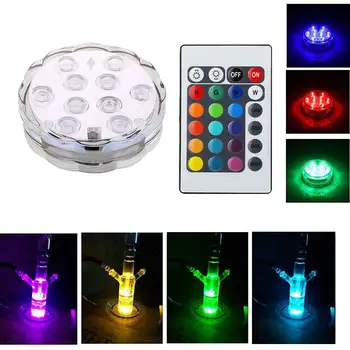 Kaljanas Priedai LED Žibintai, Spalvinga Nuotolinio Valdymo Žibintai Butelio Dugnas Kietas LED Žibintai, Aksesuarai, Protingas, Be Baterijos