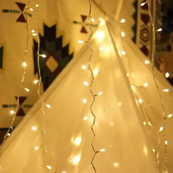 Kalėdų Dekoracijos Kalėdų Žiburiai, Lauko led string žibintai 100M 50M Luces Medžių Viršūnėmis Dekoro Pasakų Šviesos Šventė Apšvietimas