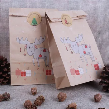 Kalėdų dovanų dėžutėje krepšiai fox elnių popierinį maišelį saldainių krepšiai, Kalėdos, naujieji metai pakavimo slapukas krepšiai navidad kalėdos šaliai dekoro