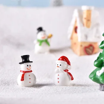 Kalėdų Eglutė elniai, rogės, sniego Namus miniatiūrinės statulėlės Modelis lėlių gyvūnų namuose pasakų sodo puošmena šiuolaikinės priedai