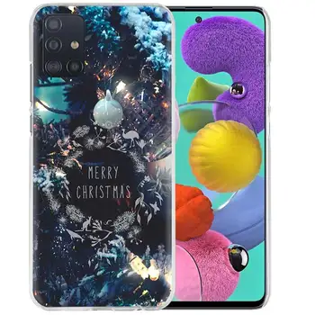 Kalėdų Laimingų Naujųjų Metų Case for Samsung Galaxy A51 A71 A21s M31 M21 A41 A31 A11 M51M21 M11 Kietajame KOMPIUTERIO, Telefono Coque Capas Cas