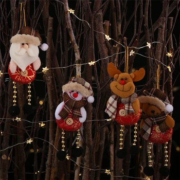 Kalėdų Papuošalai Kalėdų Dekoracijas Namų Santa Claus Lėlės Sniego Briedžių Kalėdų Medžio Karolius, 2021 Naujųjų Metų Kalėdų Dekoro