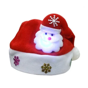 Kalėdų Skrybėlę LED lempos skrybėlę animacinių filmų suaugusiems vaikams APKABINTI-Pasiūlymai Santa/briedis/sniego, Kalėdinės kepurės, Kalėdų prekių APKABINTI