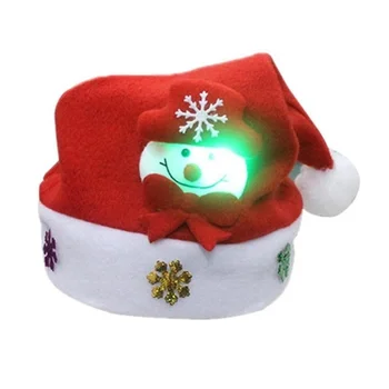 Kalėdų Skrybėlę LED lempos skrybėlę animacinių filmų suaugusiems vaikams APKABINTI-Pasiūlymai Santa/briedis/sniego, Kalėdinės kepurės, Kalėdų prekių APKABINTI