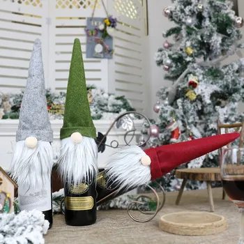 Kalėdų Šampano Butelio Dangtelį, Puošniai Apsirengti Apdailos Kalėdų Beveidis Lėlės Festivalis Kalėdų Amatų, Apdailos Reikmenys#40