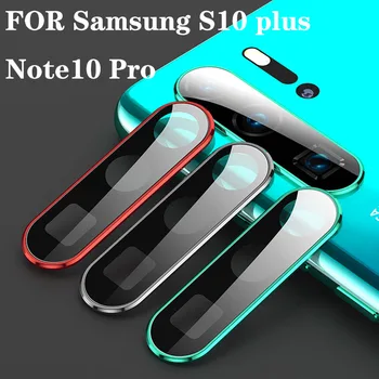 Kamera Protector For Samsung Galaxy S10 Plius Note10 Pro Metalo Rėmelis + Grūdintas Stiklas Nugaros Pilnas Draudimas Fotoaparato Objektyvas Gynėjas Atveju