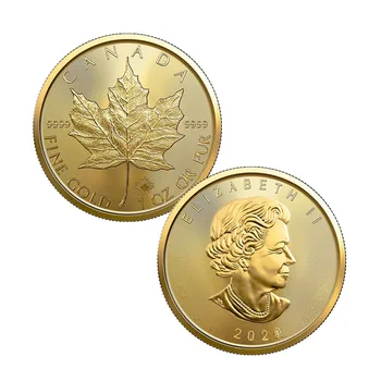 Kanada 20 Dolerių Aukso Monetas, Kanados Klevo Lapas Sandraugos Karalienė Monetos Proginės Monetos Kopija Dovana Simbolinis Lašas laivybos
