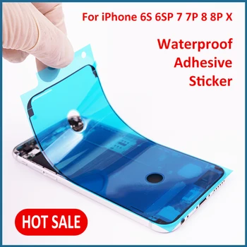 KARŠTAM Vandeniui klijuojamas Lipdukas iPhone 6S Plius 7 8 Plus X 7P 8P LCD Ekrano Rėmo Juosta 3M Pre-Cut Gule Remonto Dalių Surinkimas