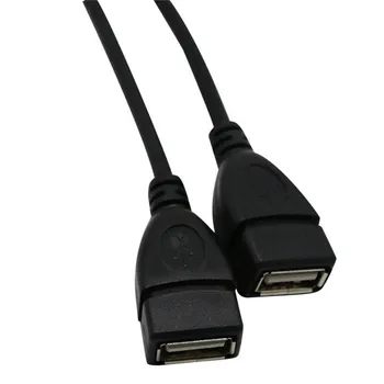 KARŠTO 30cm Y Splitter Hub Maitinimo Laido Adapteris, Laidas USB 2.0 A Male Į 2 Dual Moterų Lizdas