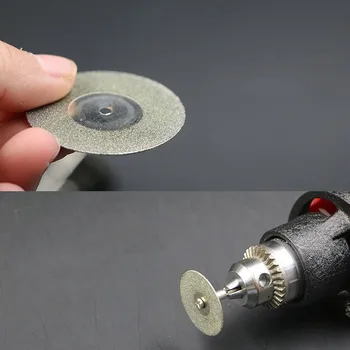 Karšto 60mm Deimantinis Pjovimo Diskas Mini Grąžtas Dremel Įrankiai, Deimantinio Disko Plieno Rotacinis Įrankis pjovimo Šlifavimo pjauti
