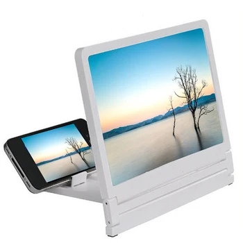 Karšto Pardavimo 3X Zoom Didinamuoju Stiklu Ekrane, Mobiliajame Telefone, 3D Ekrano Lankstymo HD Stiprintuvo 3D Filmus Išmaniųjų Telefonų Turėtojų ir Stovi