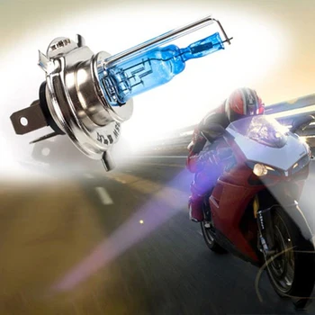Karšto pardavimo H4 3 Kontaktoriai, LED Motociklo priekinių Žibintų Lemputes 35W 6500K Led Motociklą Šviesos važiavimui Dieną Automobilių Šviesos
