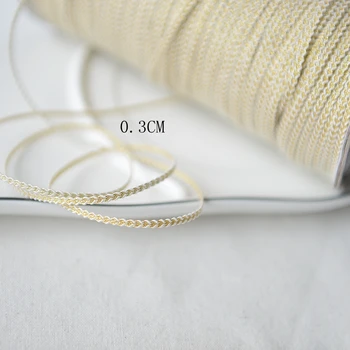 Karšto pardavimo Kilio šilko juostelės nėrinių lėlės suknelė nėrinių priedai drabužio medžiaga 3 mm G920
