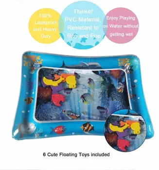 Karšto Pardavimo Kūdikiams, Vaikams, vandens žaisti mat Pripučiami Kūdikių Pilvuko Laiko Playmat Bamblys Kūdikių Įdomus Veikla Žaisti Centro DropshipTSLM1