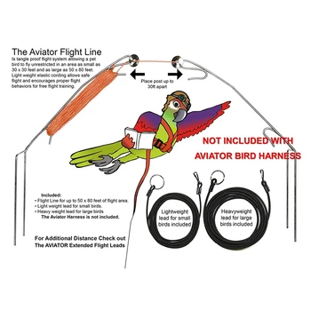 Karšto Pardavimo Naminių Paukščių Pakinktų ir Pavadėlio,Reguliuojamas Papūga Paukštis Panaudoti Pavadėlio - Pet Anti-Bitės Mokymo Virvę Lauko Plaukioja Balnai yra
