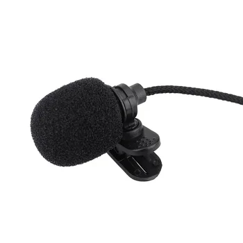 Karšto Pardavimo PVC Laidinio 3.5 mm Stereo Lizdas Mini Automobilių Mikrofonas Išorinis Mikrofonas PC Car DVD GPS Grotuvas Radijas Audio Mikrofonas