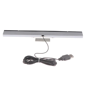 Karšto pardavimo Žaidimas priedai Wii Sensor Bar Laidinio Imtuvams IR Signalo Ray USB Kištukas, Pakeisti Nuotolinio Nitendo