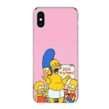Karšto Simpsonų Šeimos Telefono dėklas Skirtas Apple IPhone 11 12 Mini Pro XR X XS Max 7 8 6 6S Plus + 7G 6G 5 SE 2020 m. Prabangus Modelis Coque