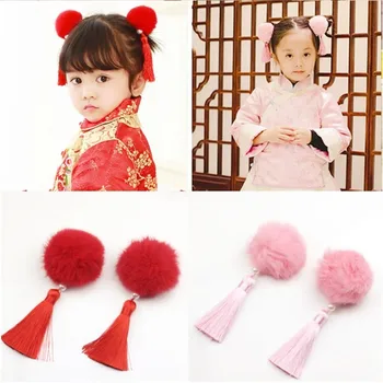 Karšto stiliaus Kinijos stiliaus šukuosena pasakų hanfu super pasakų vaikams, senovinių retro stiliaus kutas juostelės staigius plaukų aksesuarai