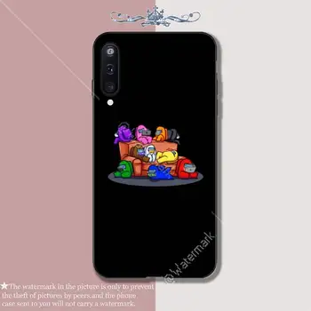 Karšto Žaidimas Tarp Mūsų Minkštos TPU Black Case Cover For Samsung Galaxy A6 A7 2017 2018 A9 A10 A20 A30S A40 A50 A70 A80 Coque