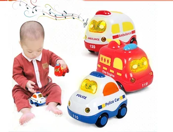 Kawaii Mini automobilių 4Pcs/set Animacinių filmų Traukti atgal, Automobilių žaislai Atsparumas Priklauso Transporto priemonės šviesos muzika Žaislai Vaikams