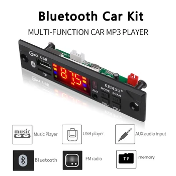 Kebidu 2020 Belaidžio 5V (12V Bluetooth, MP3 Grotuvas WMA Dekoderis Valdybos Automobilio Audio USB TF FM Radijo Modulis su Nuotolinio Valdymo Automobilių