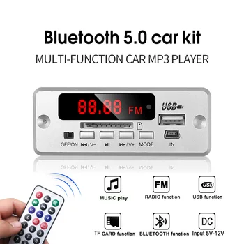 KEBIDU Bluetooth5.0 MP3 Dekodavimo Valdybos Modulis Belaidis Automobilinis USB MP3 Grotuvas TF Kortelės Lizdas / USB / FM / Nuotolinio Dekodavimo Valdybos Modulis