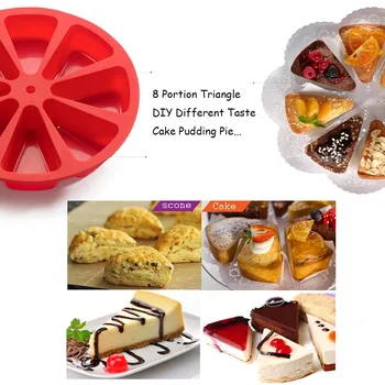 Kepimo Formą Želė Cupcake Pelėsių Virtuvės Bakeware Įrankiai Bakeware 3d Silikono Tortas Pelėsių 8 Taškų Paplotėlis Pyragas Visos Asmeninį