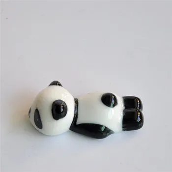 Keraminės Medžiagos Lazdelės Laikiklis Mielas Animacinių Filmų Panda Lazdelės Formos Kilimėlis Virtuvės Indai Turėtojas Praktiška Ir Patogu