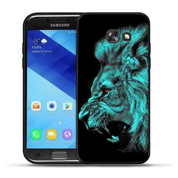 Kietas Liūtas, Tigras, Beždžionė, suodžius TPU Case For Samsung Galaxy A30 A50 A3 A5 A6 A7 A8 2016 2017 A9 Plius 2018 Silikono Padengti