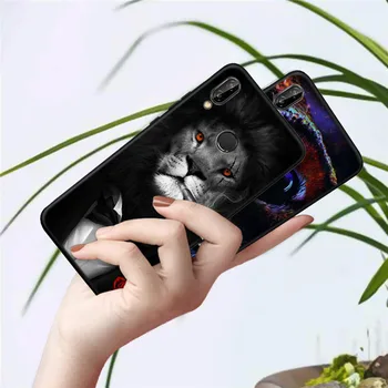 Kietas Liūtas, Tigras, Beždžionė, suodžius TPU Case For Huawei Mate 20 10 30 P20 P10 P8 P9 Lite Pro 2017 P Smart 2019 Silikono Padengti